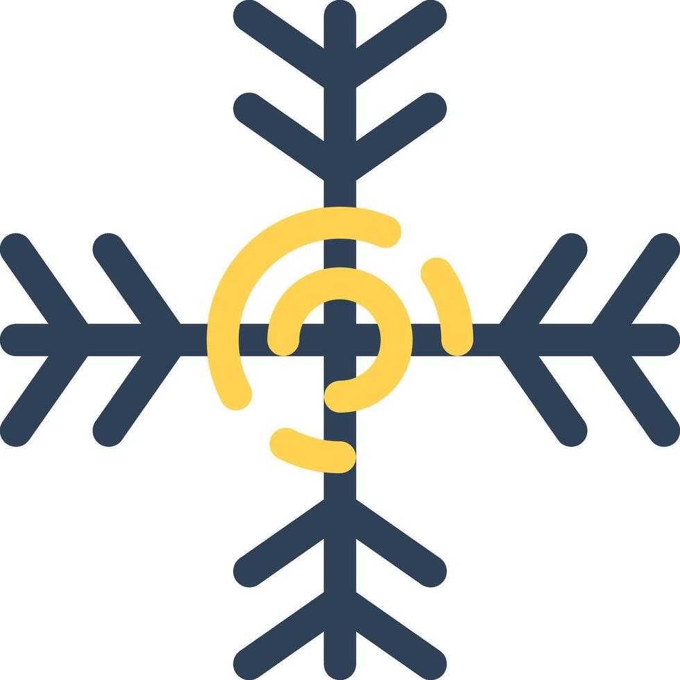 Schneeflocke kreatives Icon-Design vektor