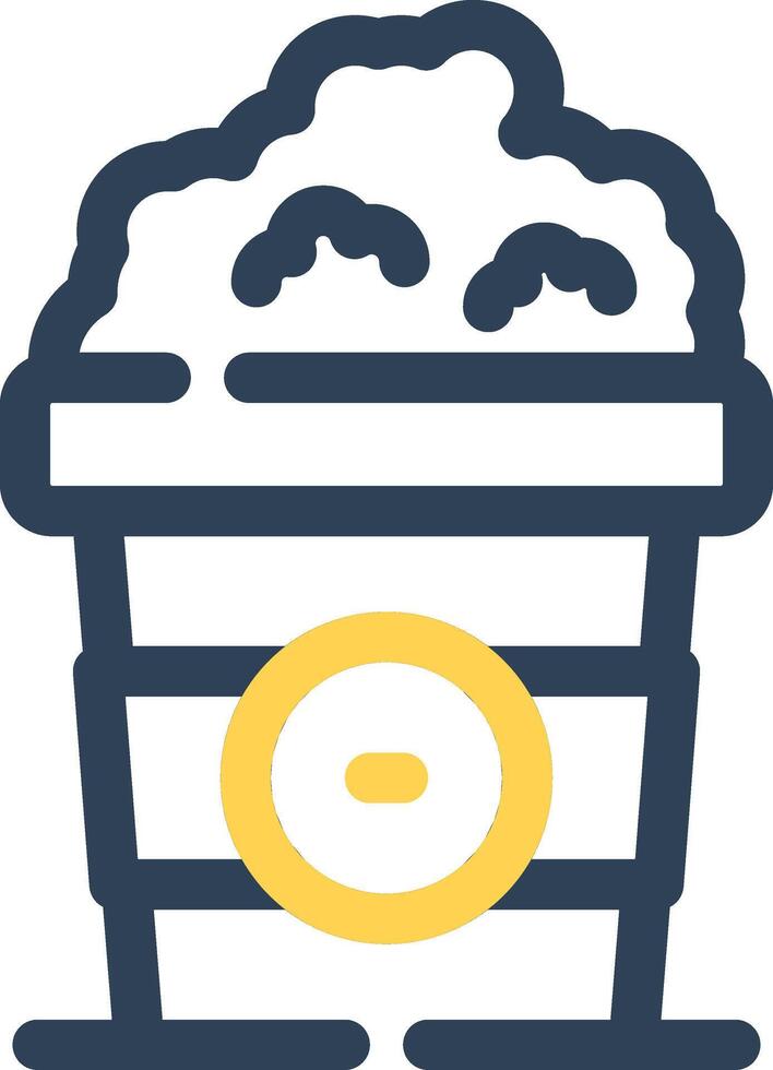 Popcorn kreatives Icon-Design vektor