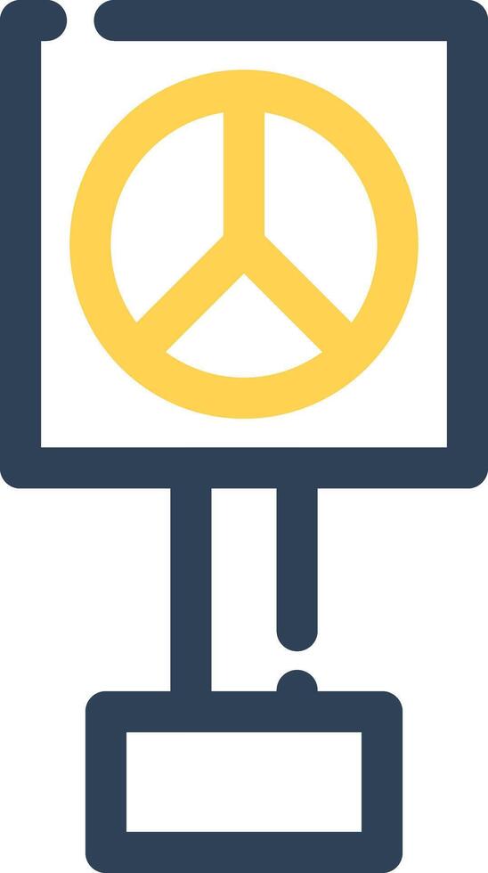 Peace-Zeichen kreatives Icon-Design vektor