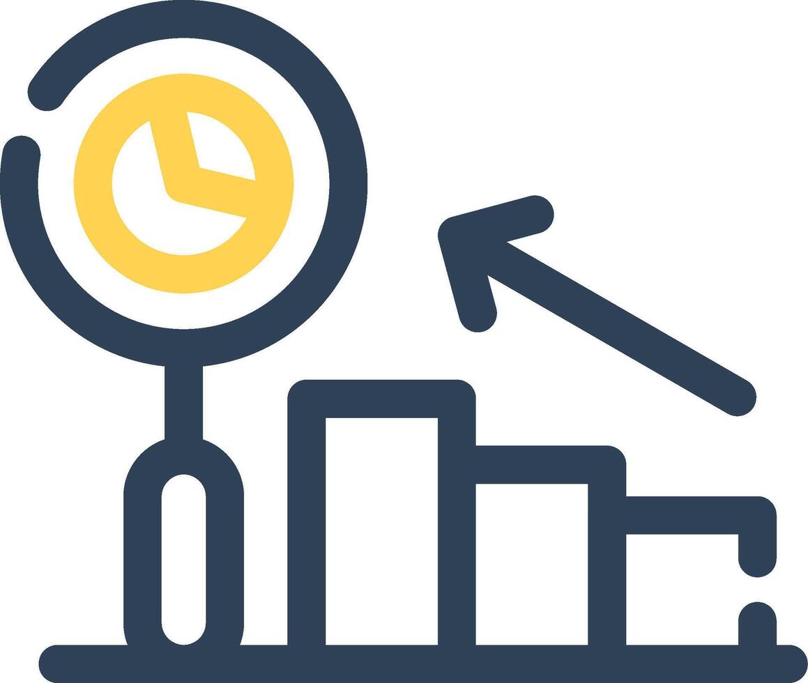 vorausschauend Analytik kreativ Symbol Design vektor