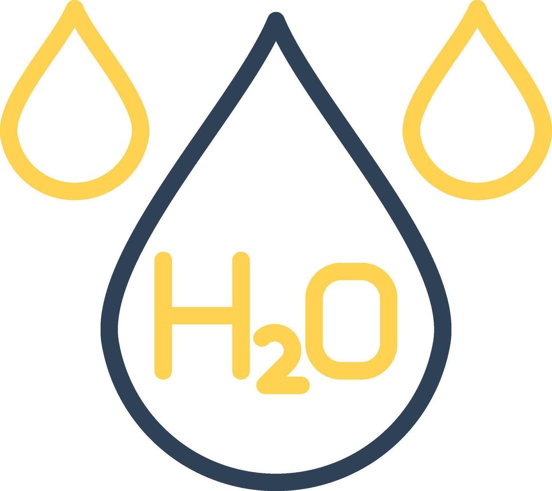 h2O kreativ ikon design vektor