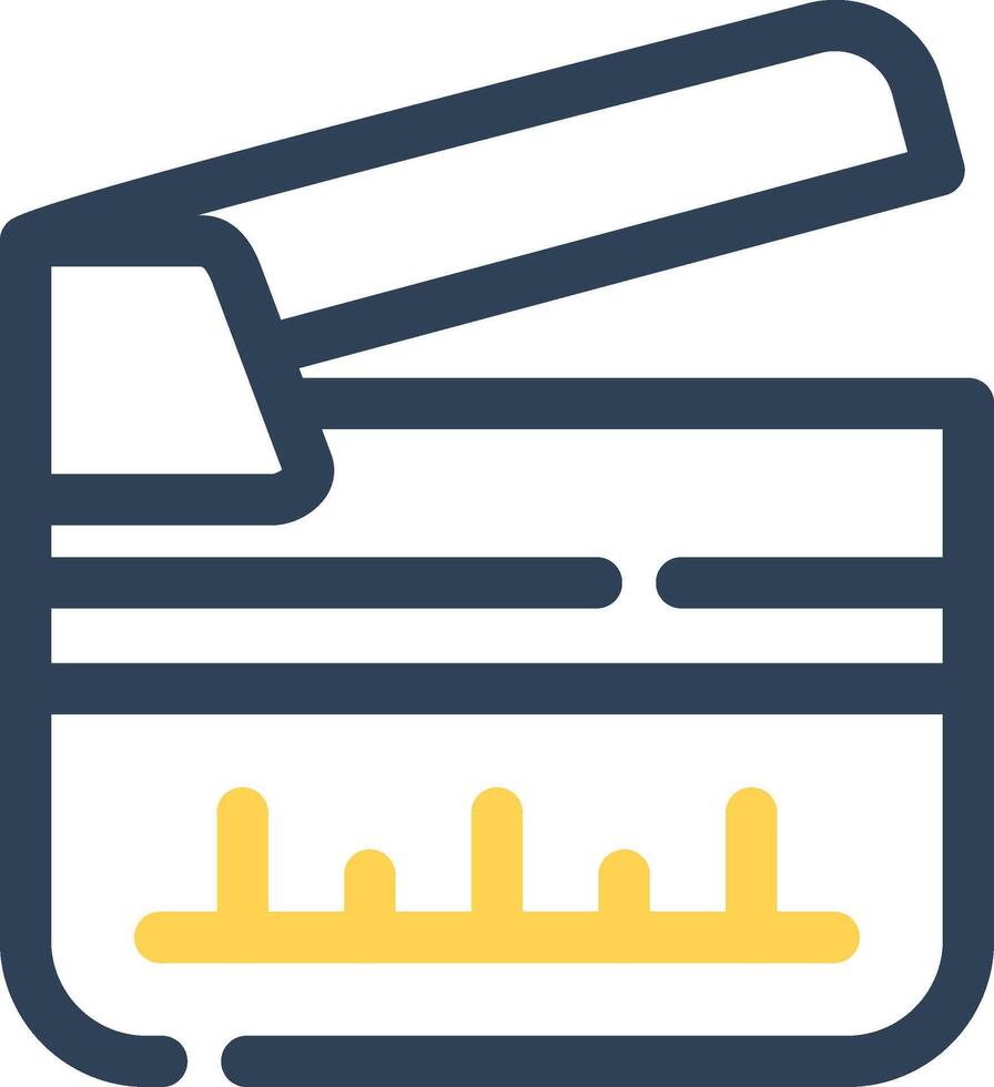 clapperboard kreativ ikon design vektor