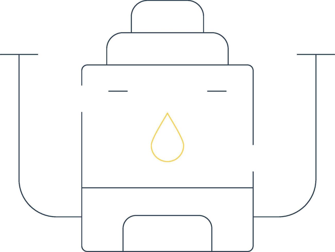 Wasserkocher kreatives Icon-Design vektor
