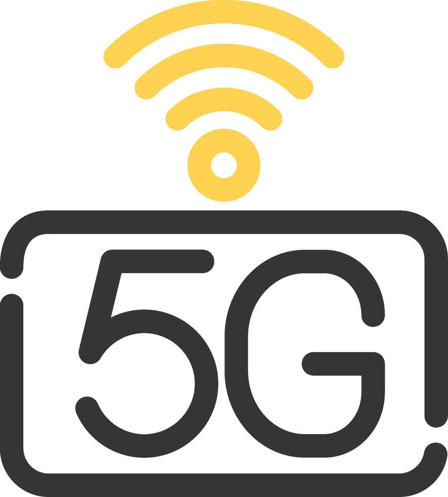 5g Netzwerk kreativ Symbol Design vektor