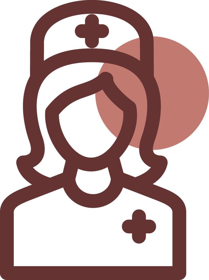 Krankenschwester kreatives Icon-Design vektor