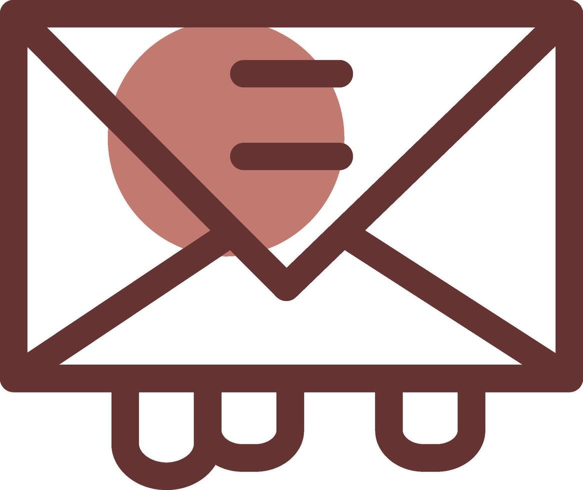 E-Mail kreatives Icon-Design vektor