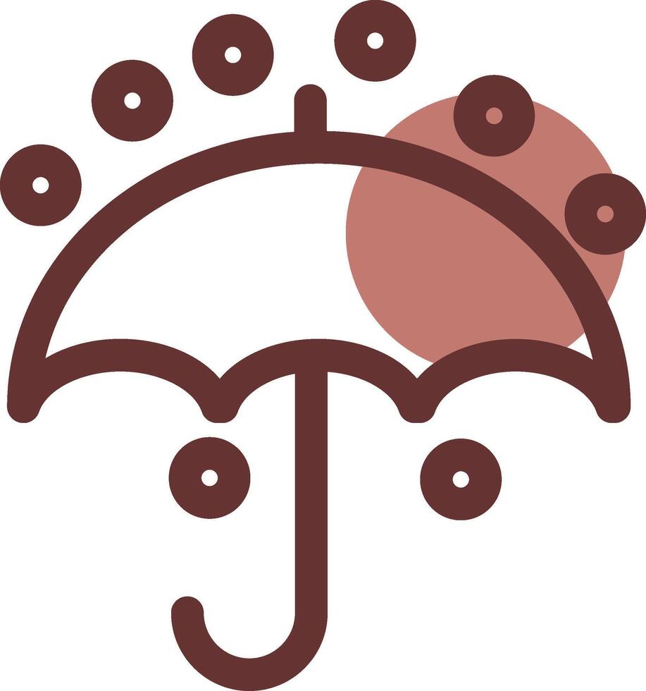 Regenschirm kreatives Icon-Design vektor