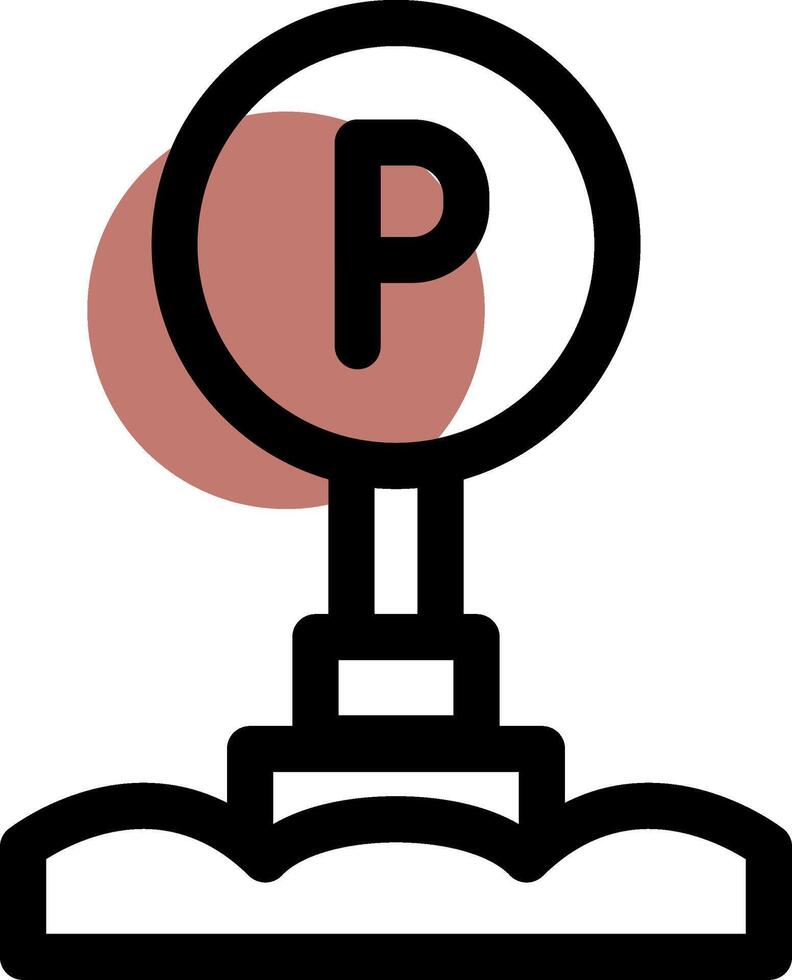 Parkschild kreatives Icon-Design vektor