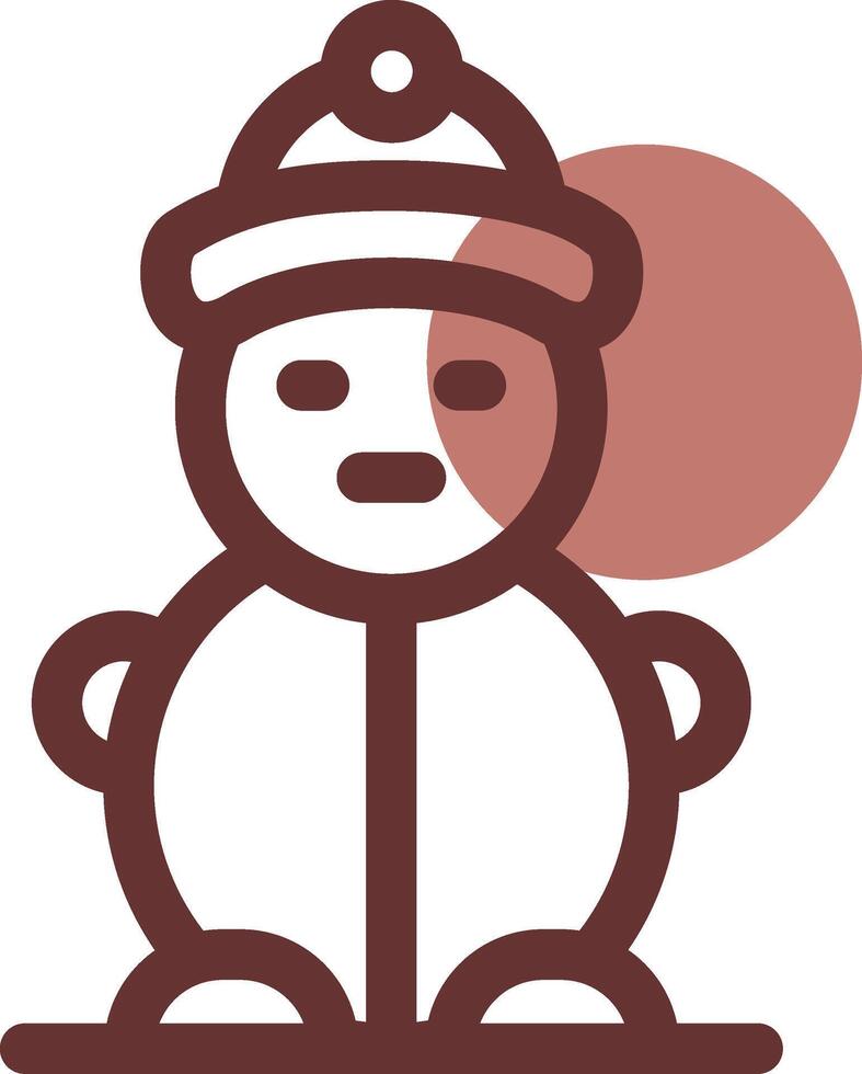 Schneemann kreatives Icon-Design vektor