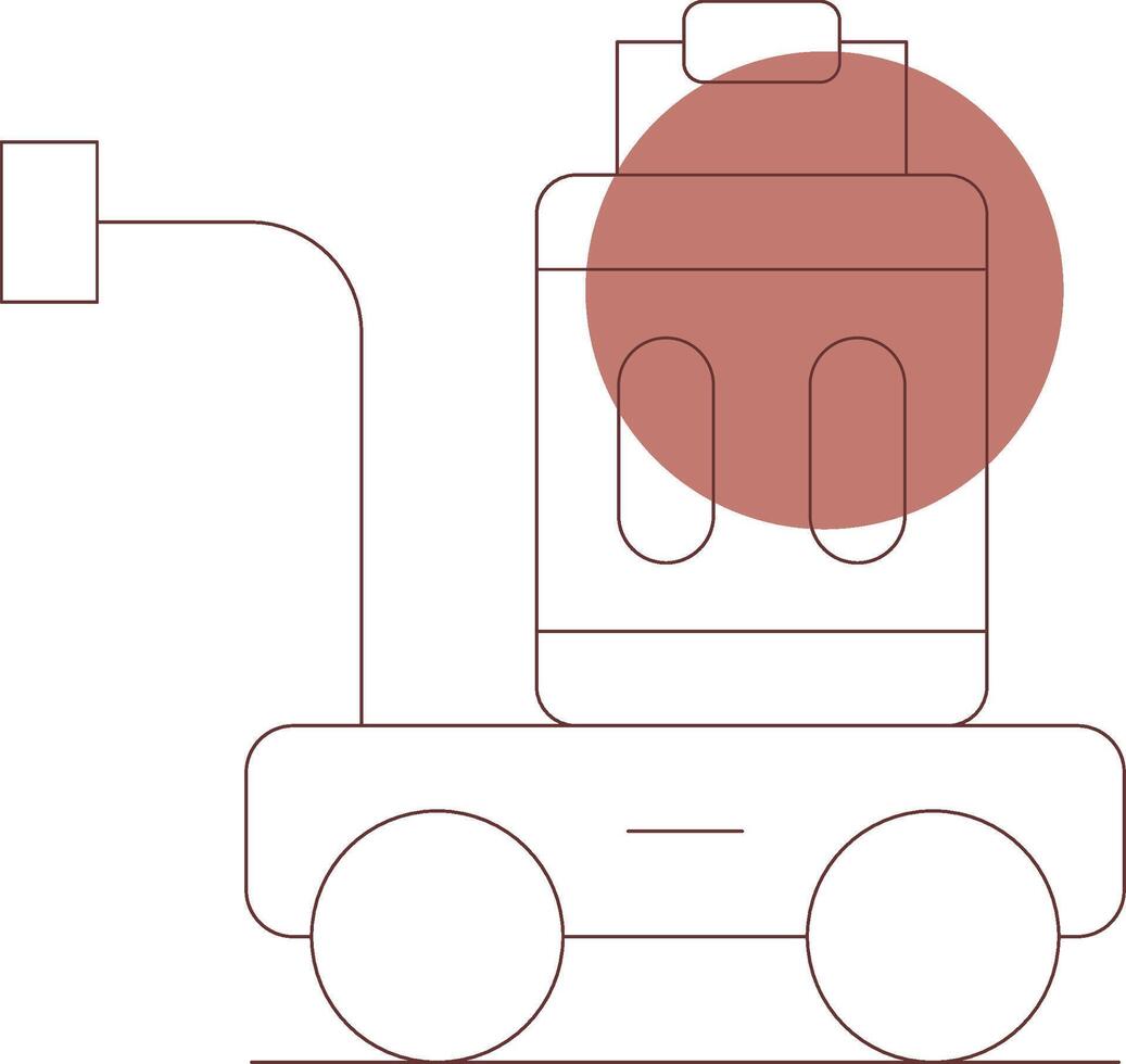 Gepäckwagen kreatives Icon-Design vektor