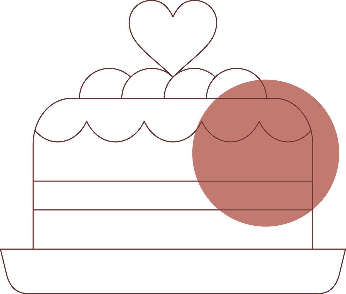 Kuchen kreatives Icon-Design vektor