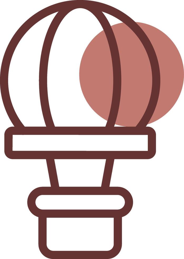 Heißluftballon kreatives Icon-Design vektor