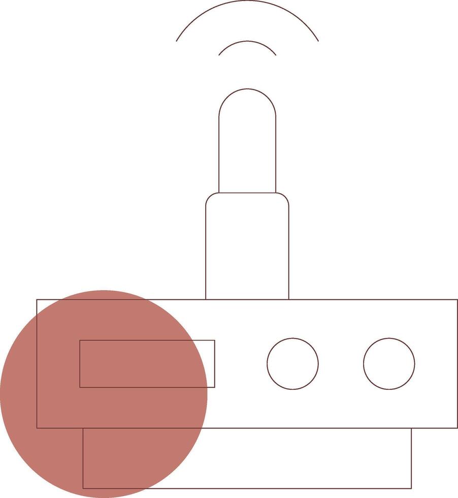 WLAN-Router kreatives Icon-Design vektor