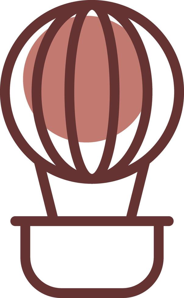 Heißluftballon kreatives Icon-Design vektor