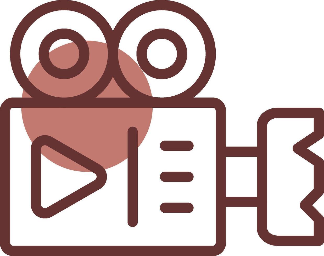 Videokamera kreatives Icon-Design vektor