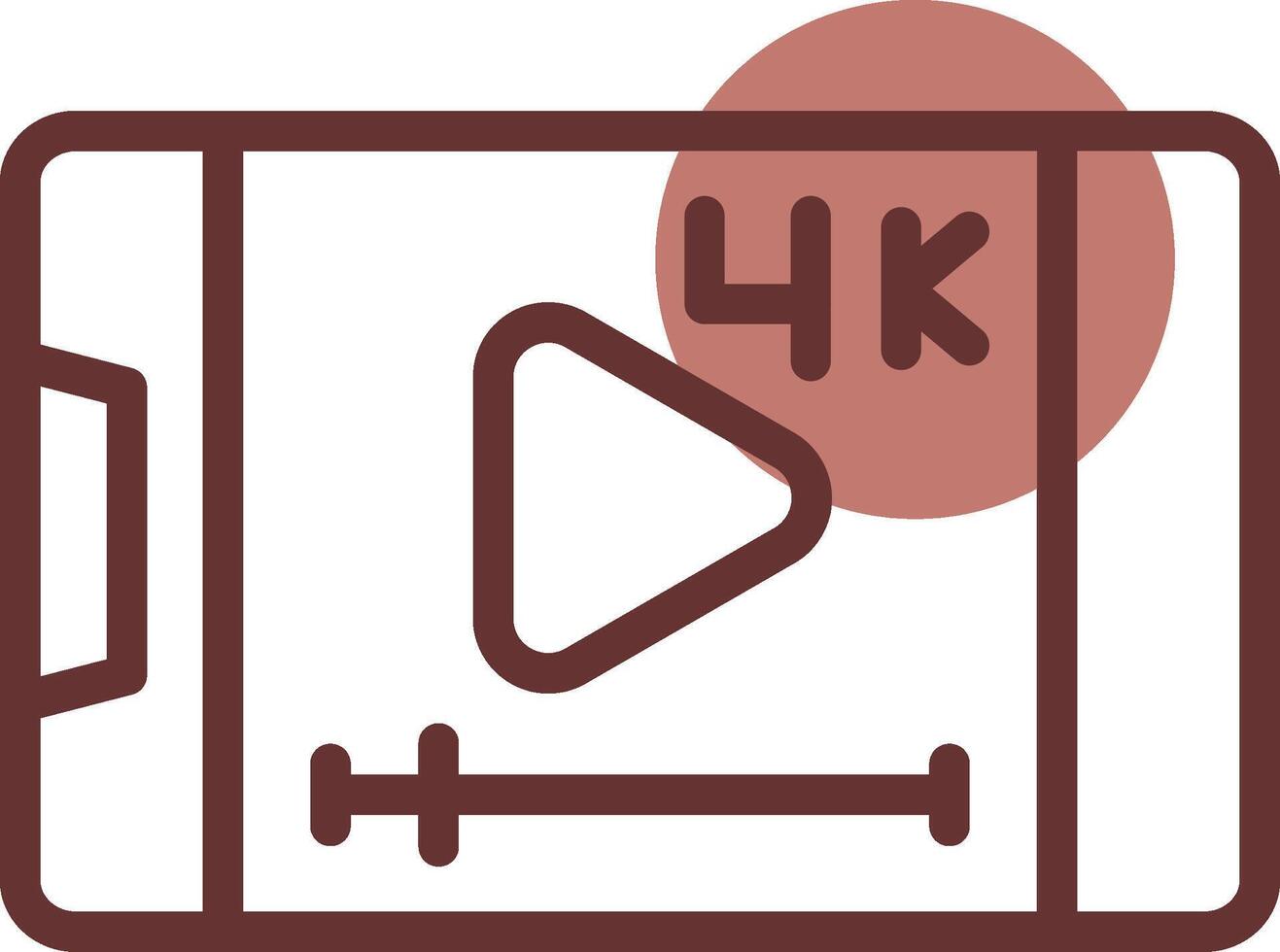 Video-Streaming kreatives Icon-Design vektor