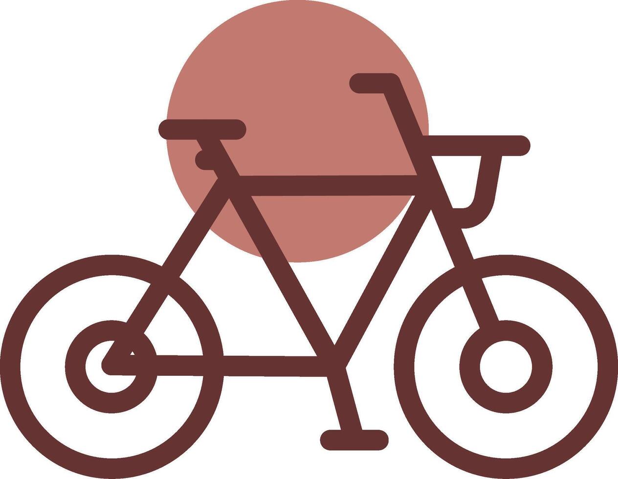 Fahrrad kreatives Icon-Design vektor