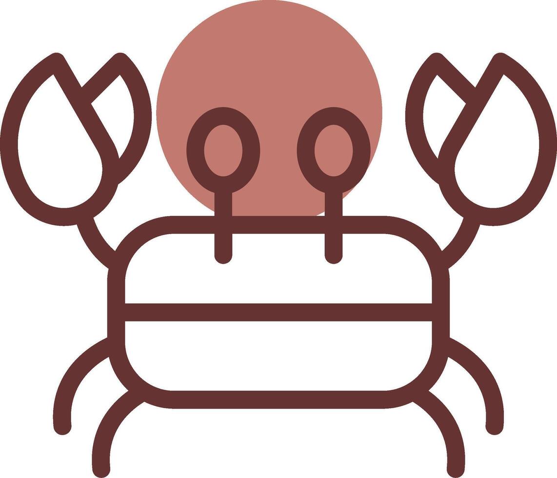Krabbe kreativ Symbol Design vektor