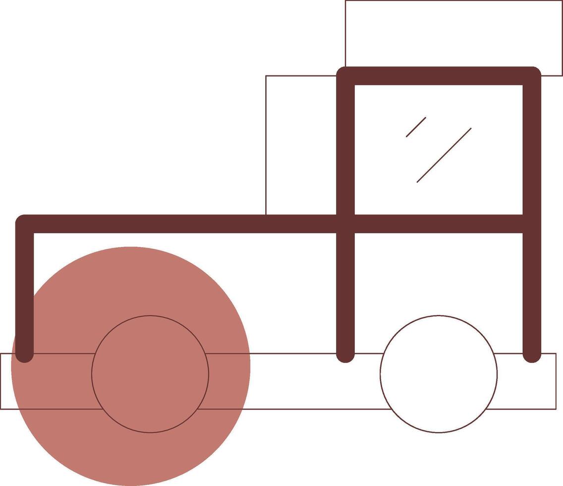 plocka upp lastbil kreativ ikon design vektor