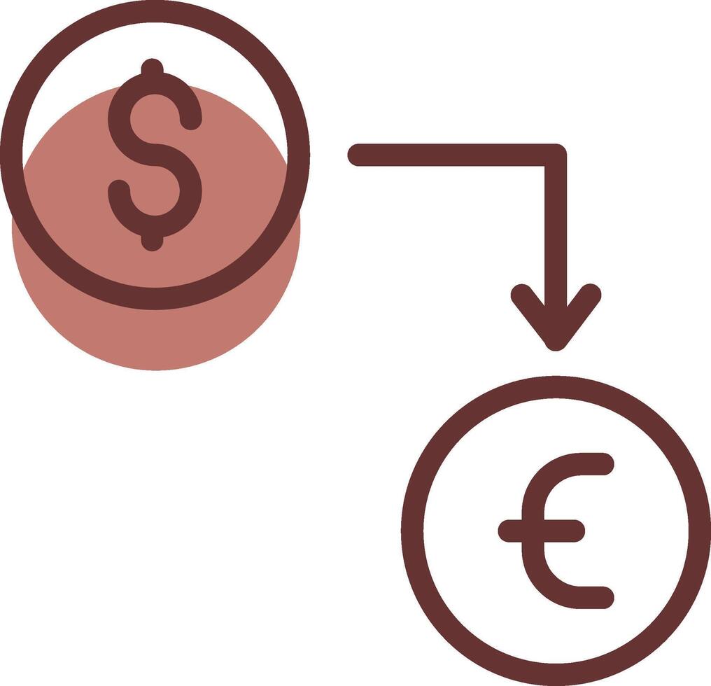 Währung Austausch kreativ Symbol Design vektor