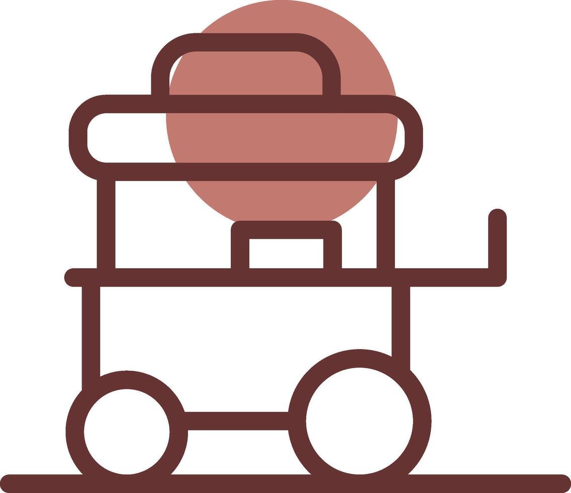 Food Cart kreatives Icon-Design vektor