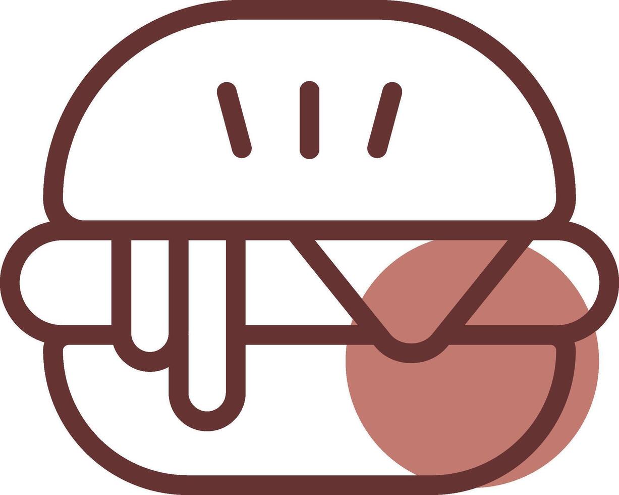 Hamburger kreativ Symbol Design vektor