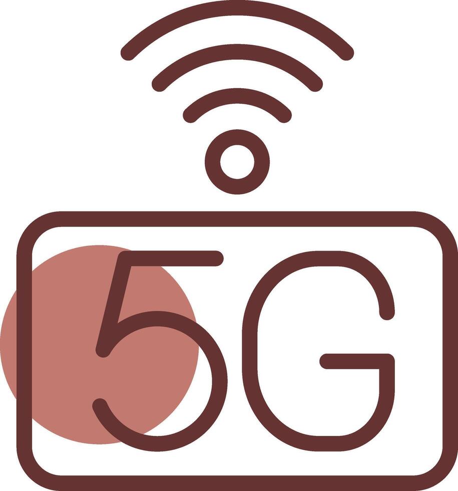 5g Netzwerk kreativ Symbol Design vektor