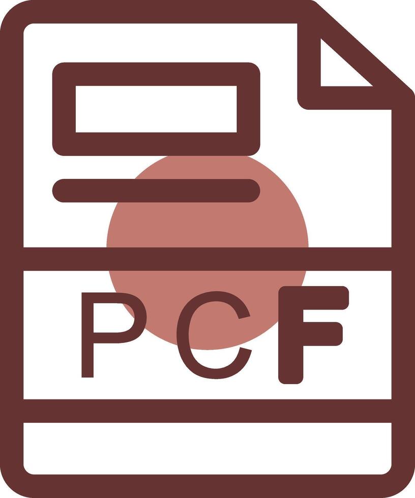 pcf kreativ ikon design vektor