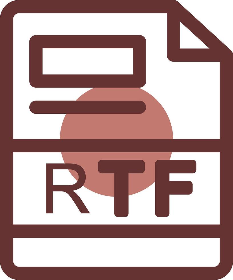 rtf kreativ ikon design vektor