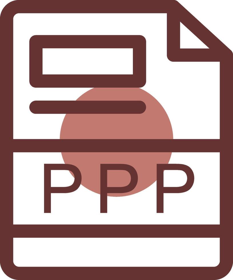 ppp kreativ Symbol Design vektor