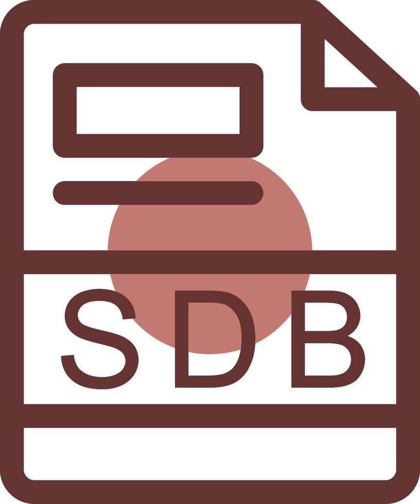 sdb kreativ ikon design vektor