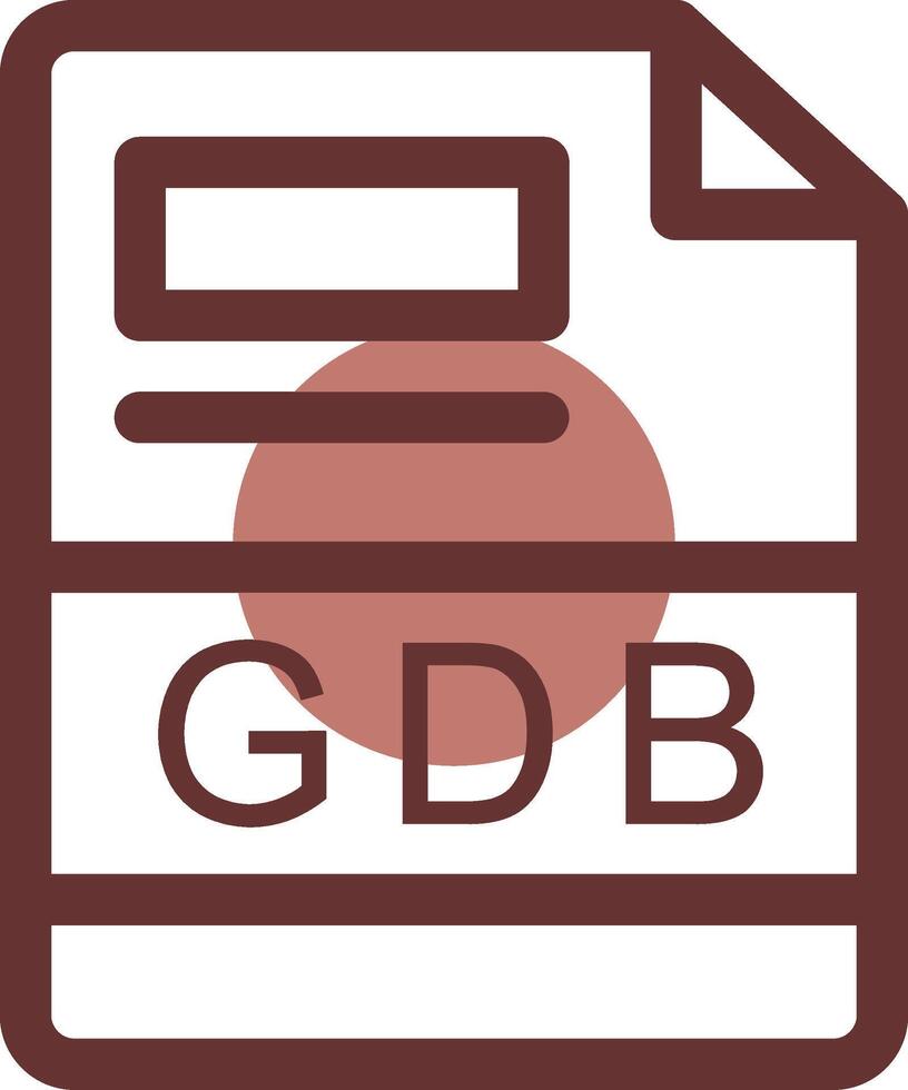 gdb kreativ Symbol Design vektor