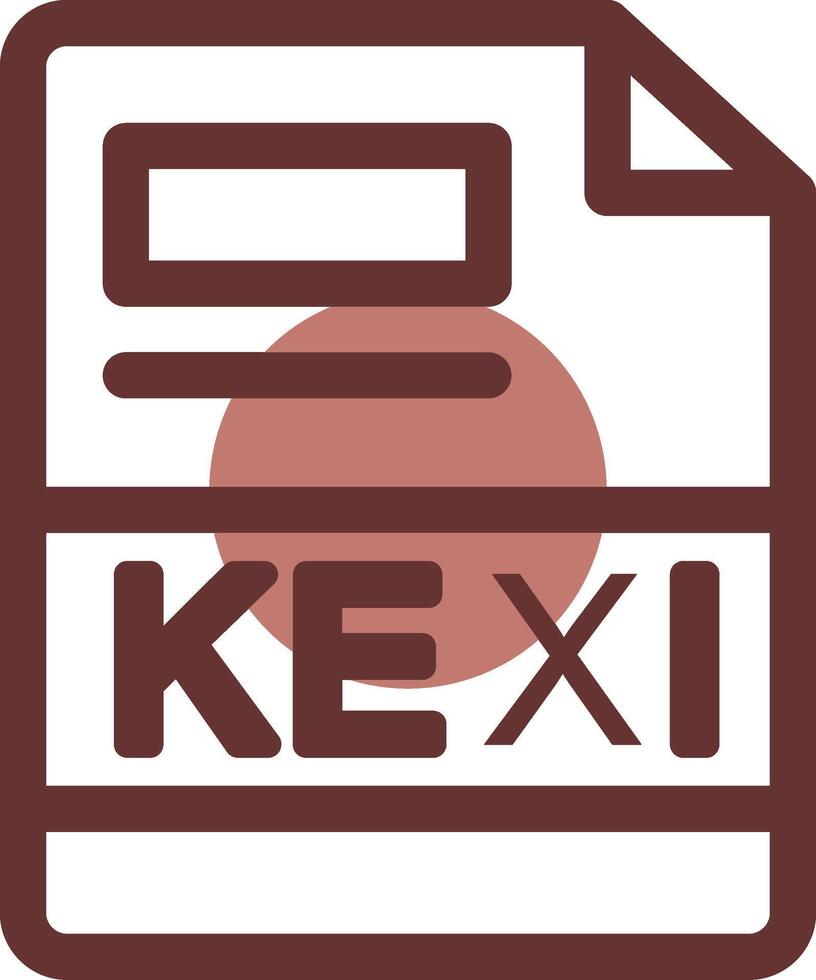 kexi kreativ ikon design vektor