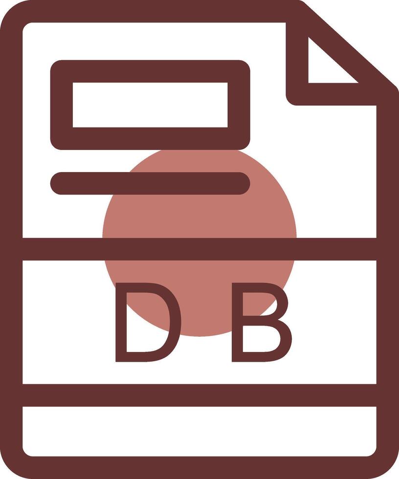 db kreativ ikon design vektor
