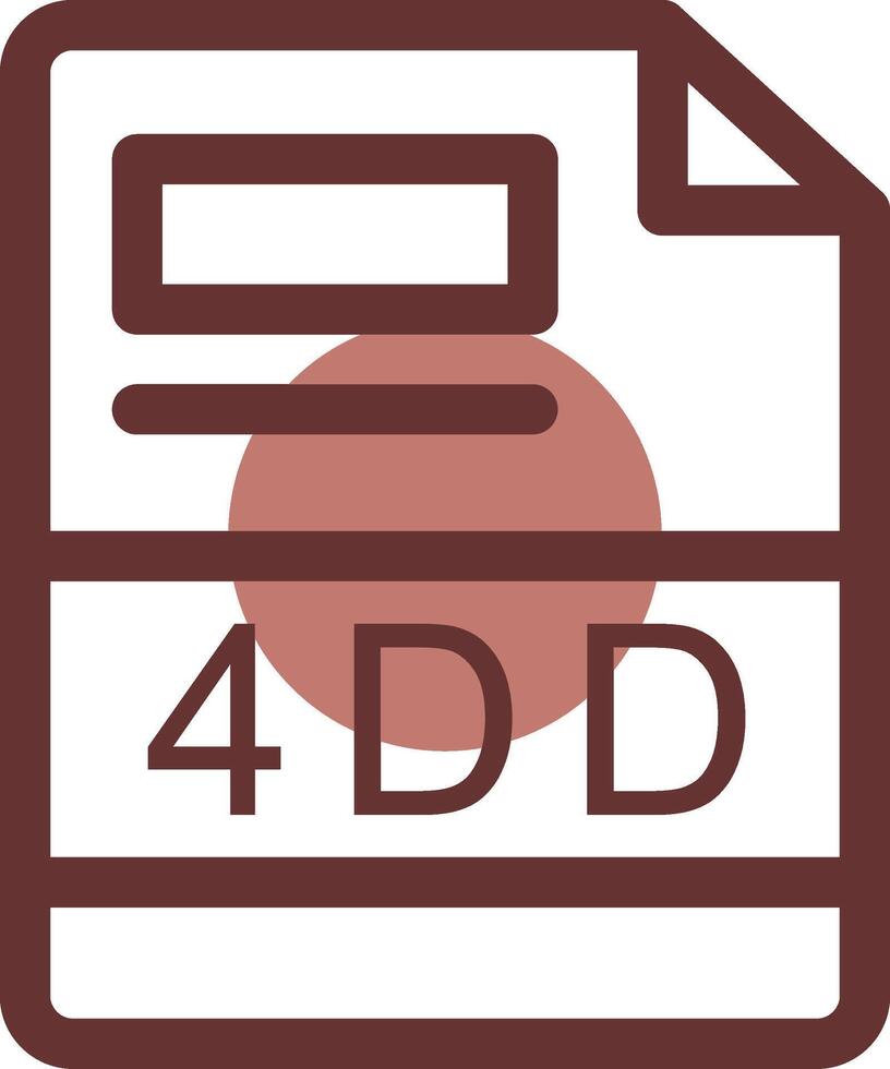 4dd kreativ ikon design vektor