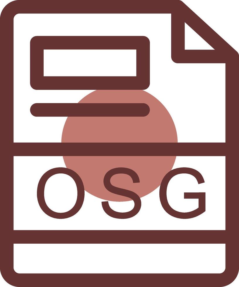 osg kreativ ikon design vektor