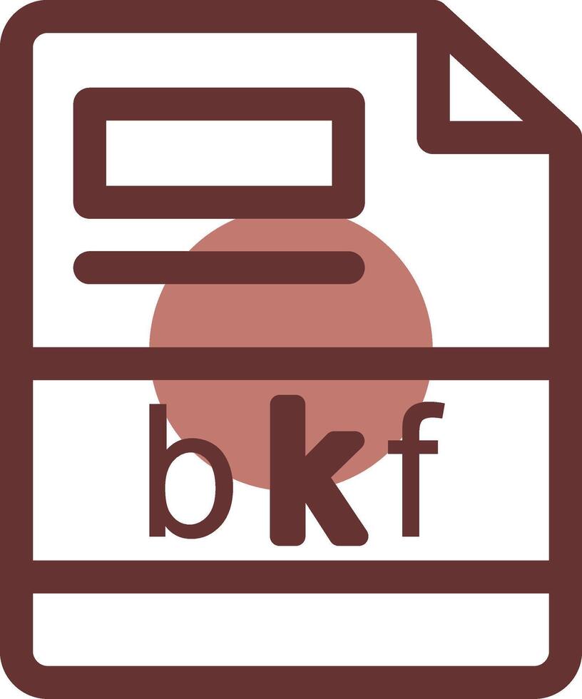 bkf kreativ ikon design vektor