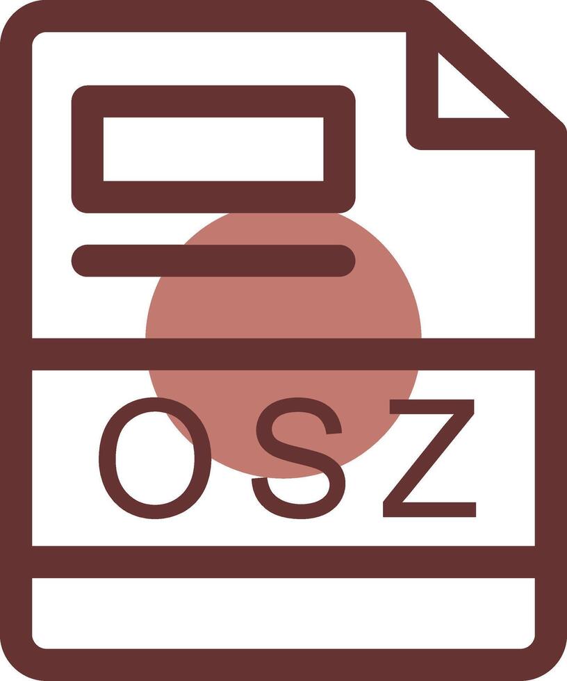 osz kreativ ikon design vektor