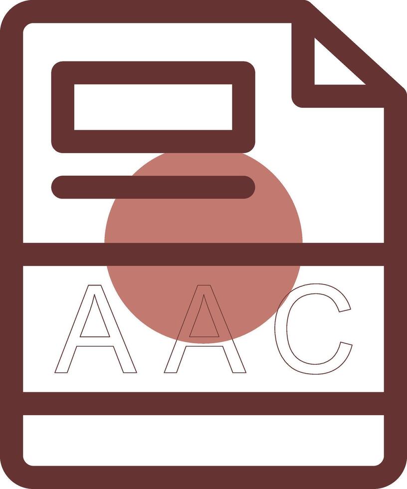 aac kreativ ikon design vektor