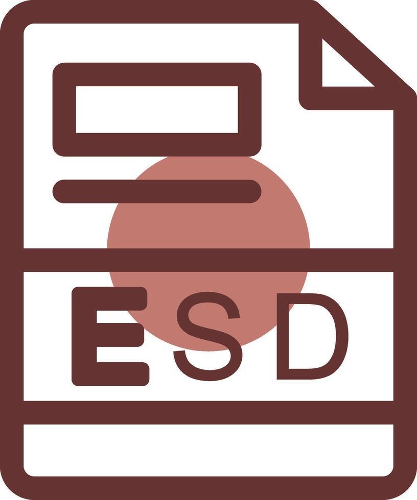 esd kreativ ikon design vektor