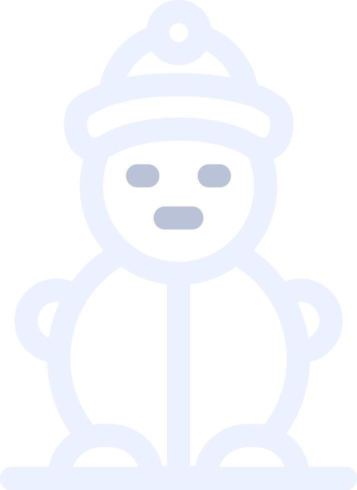 Schneemann kreatives Icon-Design vektor