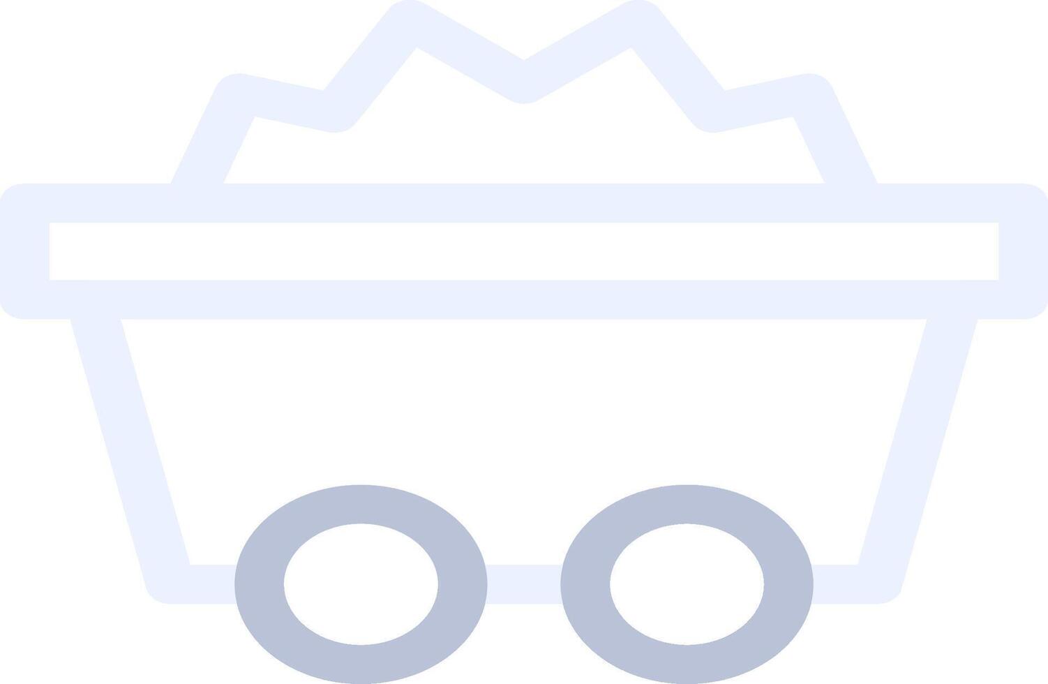 Minenwagen kreatives Icon-Design vektor