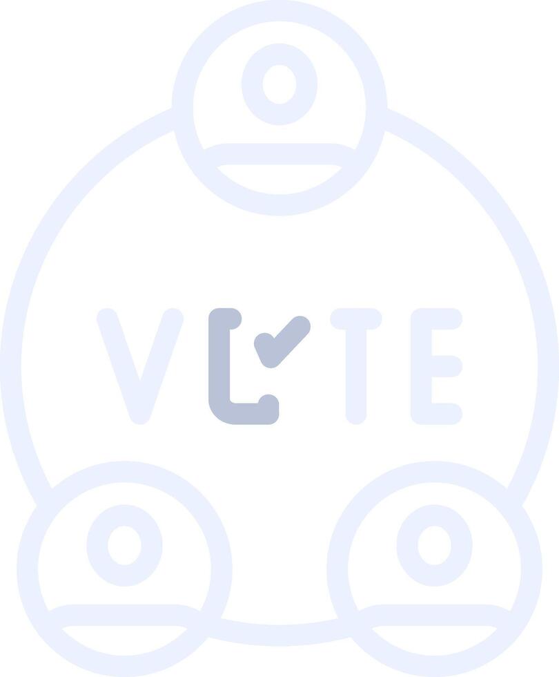 Wahlen kreatives Icon-Design vektor
