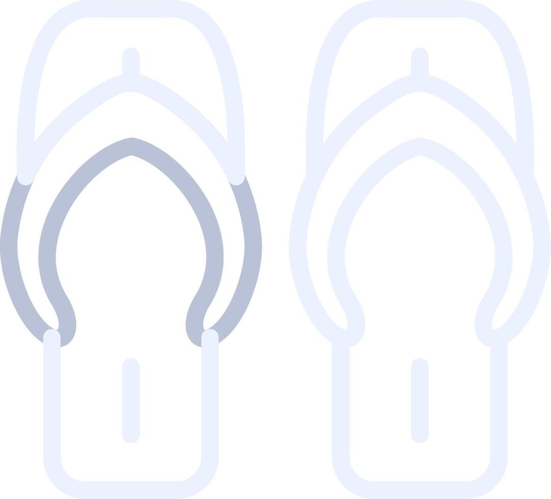 Flip-Flops kreatives Icon-Design vektor