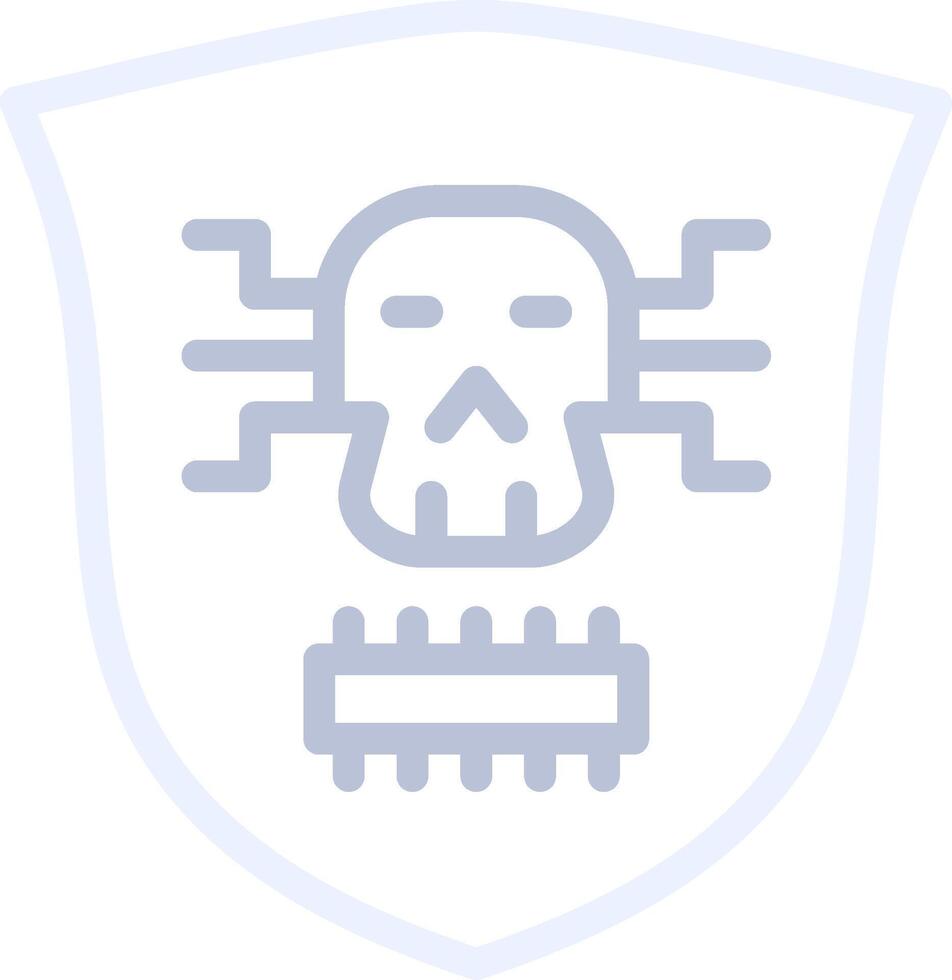 Kreatives Icon-Design für Malware vektor