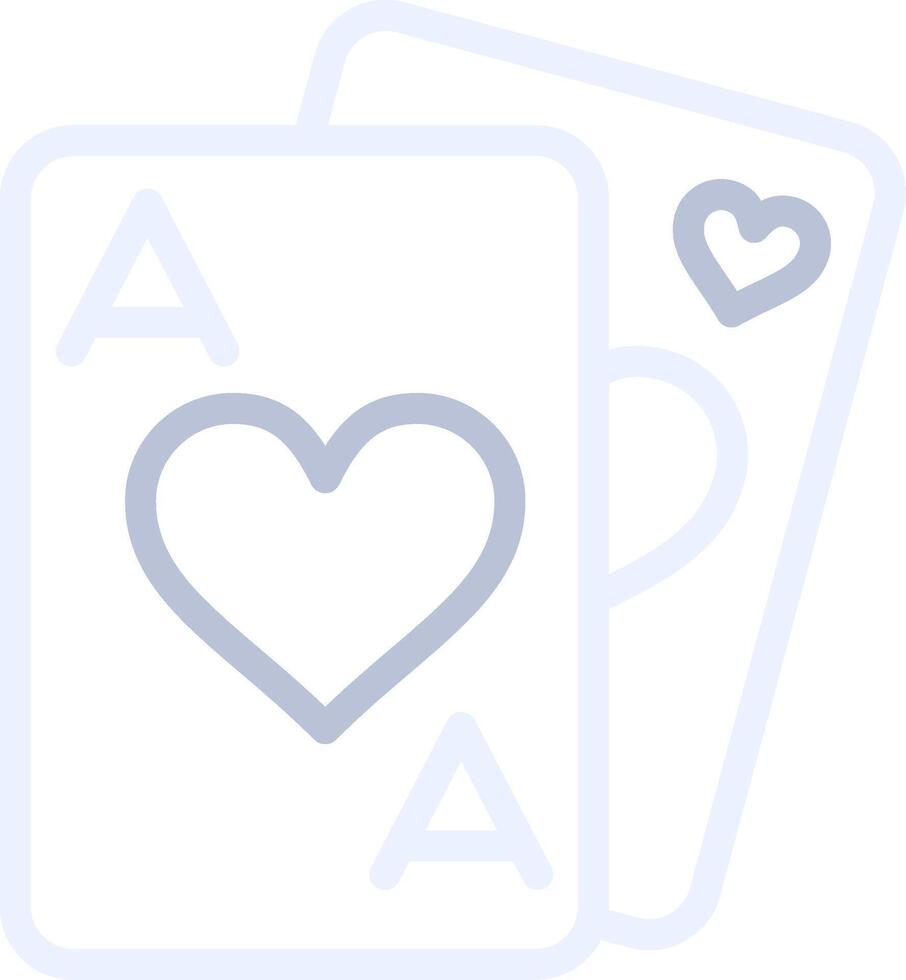 Spielkarten kreatives Icon-Design vektor