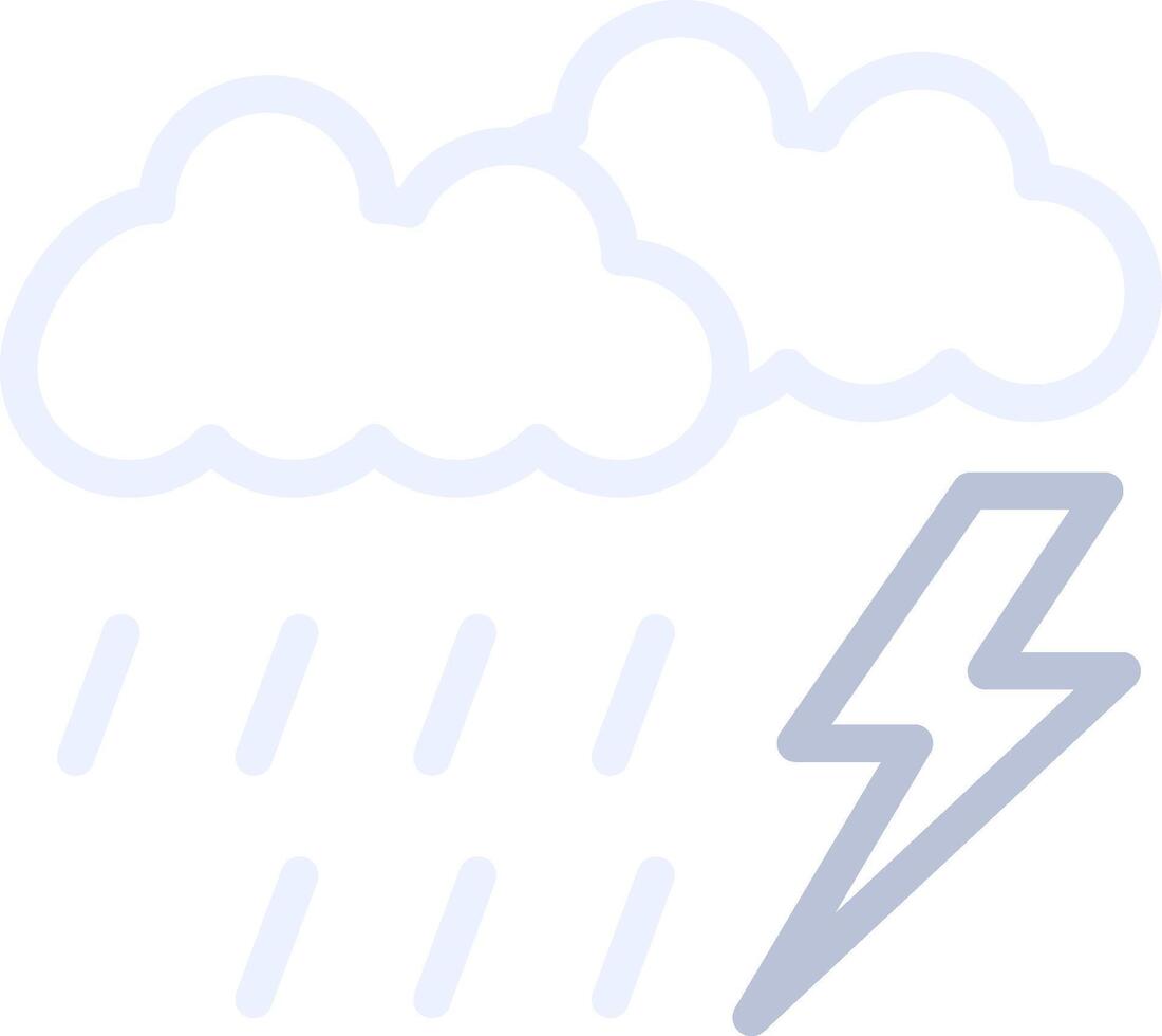 Gewitter kreativ Symbol Design vektor