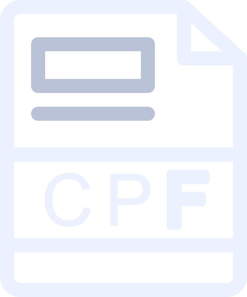 cpf kreativ Symbol Design vektor