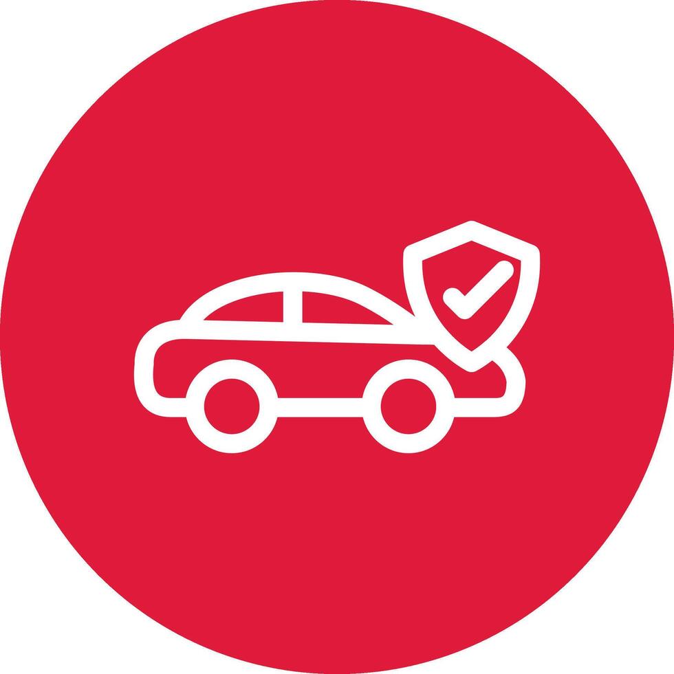 Autoversicherung kreatives Icon-Design vektor