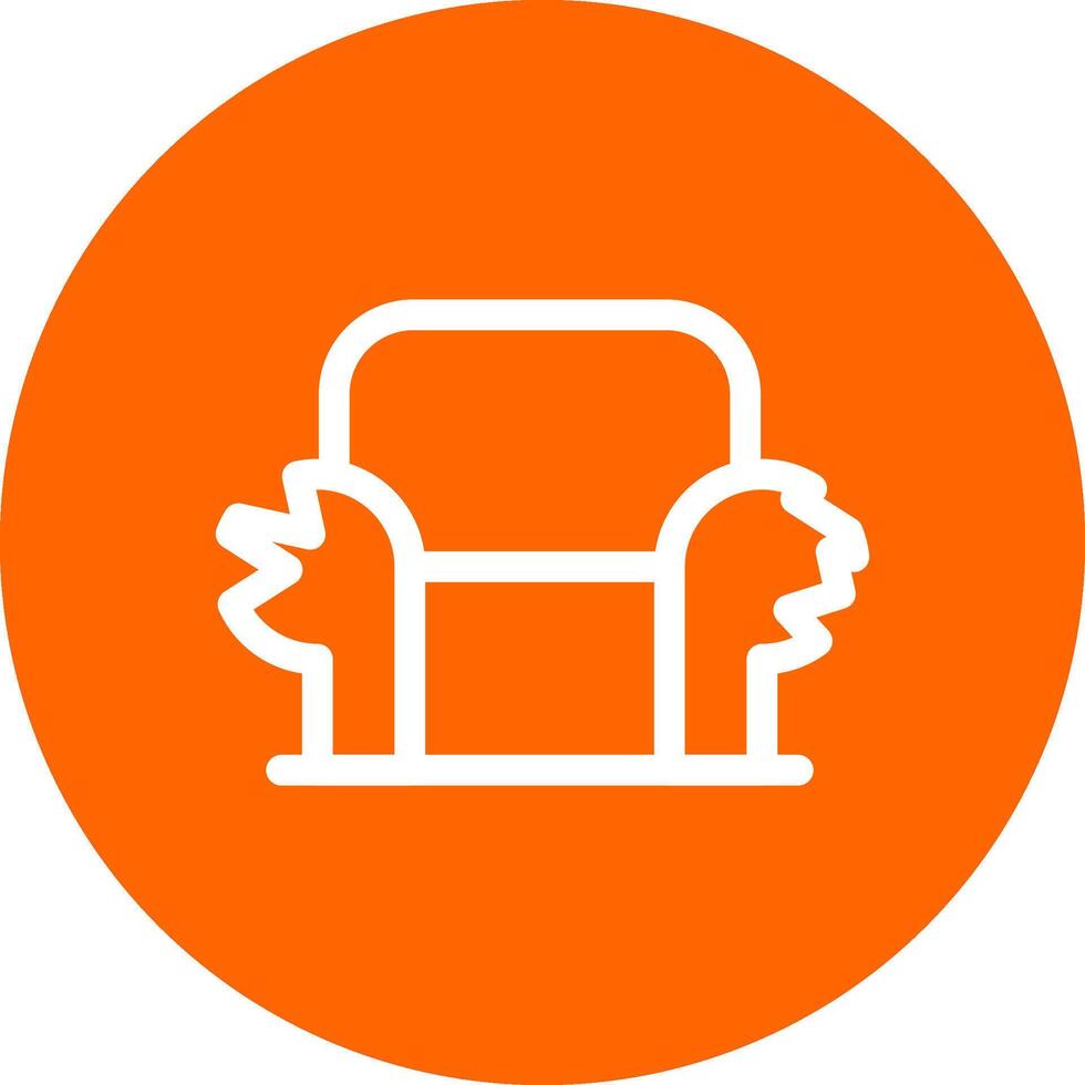 Sofa kreatives Icon-Design vektor